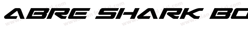 abre Shark Bold字体转换